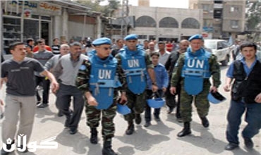 الأمم المتحدة: تضرر ثلاث سيارات تنقل مراقبين بسبب انفجار في سوريا