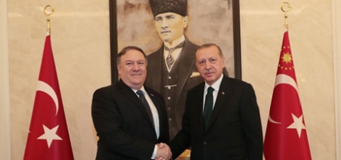 بومبيو وأردوغان يبحثان قضية اختفاء خاشقجي في أنقرة