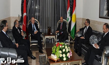 رئيس حكومة إقليم كوردستان يستقبل نائب وزير الخارجية التركي والوفد المرافق له