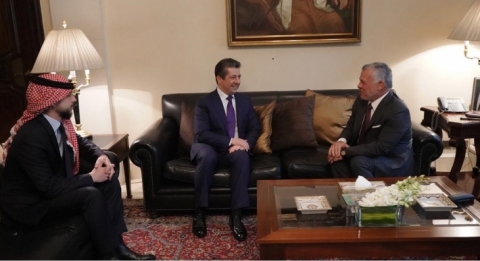 مسرور بارزاني والملك عبدالله الثاني يناقشان التنسيق المشترك في مجال الأمن الإقليمي ومكافحة الإرهاب