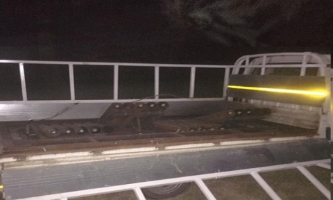 العمليات المشتركة : ضبط عجلة تحمل منصات اطلاق صواريخ كاتيوشا شمالي بغداد