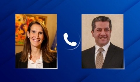 مسرور بارزاني يحث الاتحاد الأوروبي على تكثيف جهود إغاثة اللاجئين والنازحين في كوردستان