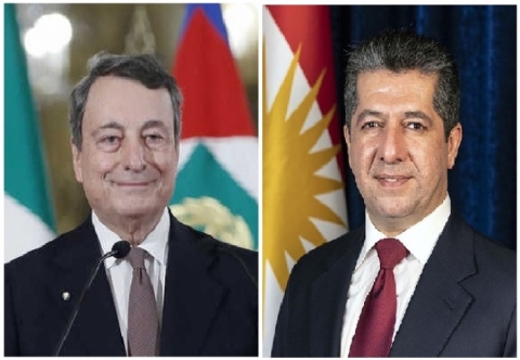 مسرور بارزاني مهنئاً رئيس وزراءها الجديد : إيطاليا صديق وشريك يمكن الاعتماد عليه