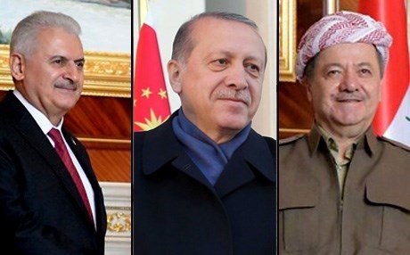 البارزاني يهنئ أردوغان ويلدريم بنجاح الاستفتاء الدستوري