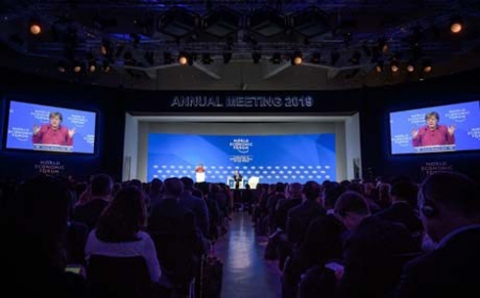 اختتام أعمال منتدى دافوس الاقتصادي العالمي