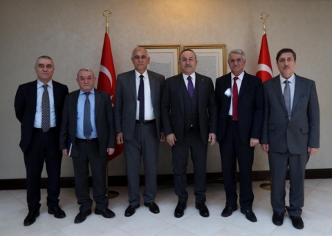 وفد رئاسة ENKS يلتقي وزير الخارجية التركي في أنقرة