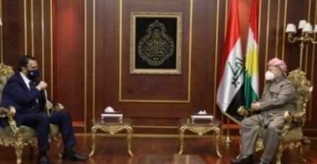 الرئيس بارزاني يستقبل رئيس الطريقة القادرية في كوردستان والعالم