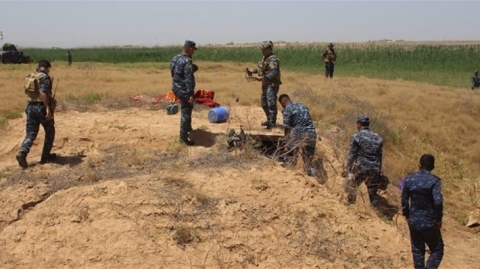 الإعلام الأمني يعلن ضبط 12 وكراً لداعش في كركوك