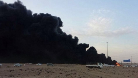 حريق قرب حقل نفطي في كركوك