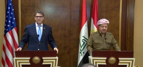 نتائج إجتماع الرئيس البارزاني مع وزير الطاقة الأمريكي