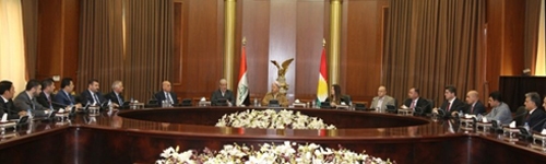 الرئيس البارزاني لكتلة الديمقراطي الكوردستاني في بغداد: التزموا بالمبادىء الاستراتيجية لشعب كوردستان