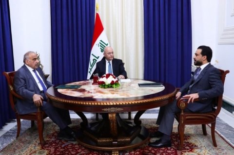 رئاسات العراق الثلاث تؤكد أهمية الإسراع بتشكيل حكومة جديدة وتلبية متطلبات الإصلاح