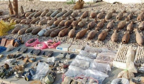 العثور على أعتدة وصواريخ وقذائف في شنگال