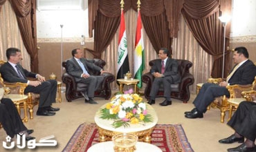 فلاح مصطفى يستقبل الممثل الخاص للسكرتير العام للأمم المتحدة في العراق