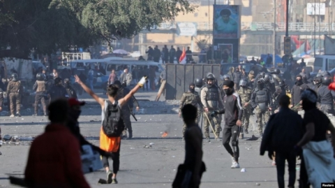 مفوضية حقوق الانسان تعلن حصيلة ضحايا التظاهرات منذ 25 اكتوبر