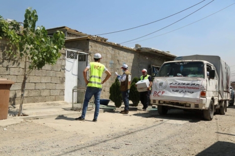 ‹بارزاني الخيرية› توزع 2000 سلة غذائية في السليمانية