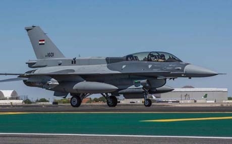طائرات F16 العراقية تنفذ ضربات جوية داخل الاراضي السورية