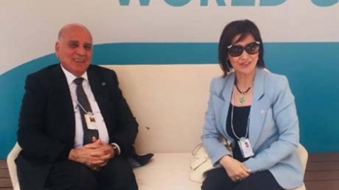 فؤاد حسين يلتقي وزيرة السياحة الاردنية في الامارات