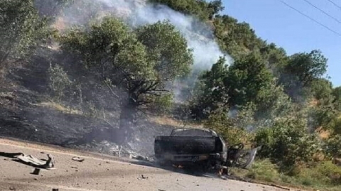 غارة جوية تركية تستهدف سيارة تقل مقاتلين من 