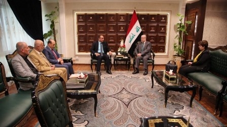 الحداد يبحث مع وفـد من محافظة صلاح الدين سبل الإرتقاء بواقع المحافظة 