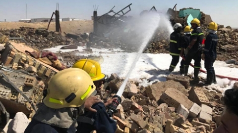 حريق جديد بمستودع اسلحة في مدينة كربلاء والحشد الشعبي يعتبره متعمداً