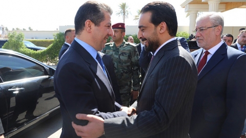 مسرور بارزاني يختتم لقاءاته باجتماعه مع الحلبوسي في بغداد