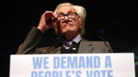 من هو هيزلتاين صاحب اقتراح سحب الثقة من ثاتشر في 1990؟