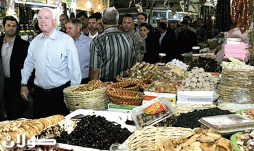 السيناتور ماكين والوفد المرافق له: سيكون لبارزاني دور في جميع تفهمات تطبيع الأوضاع بالعراق