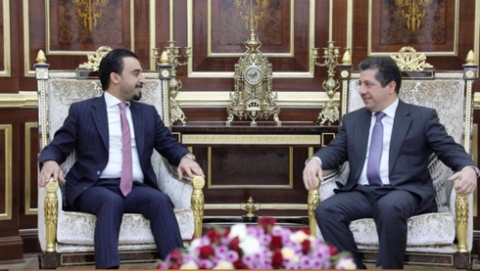 مسرور بارزاني والحلبوسي يؤكدان على ضرورة مشاركة كافة مكونات العراق في آليات صنع القرار