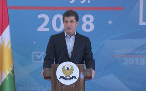 نيجيرفان بارزاني : العملية الإنتخابية تسير بسلاسة والتوترات المرافقة للحملة الإنتخابية إنتهت