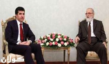 رئيس حكومة إقليم كوردستان يستقبل أمير الأيزيدية ورئيس المجلس الروحاني