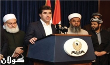 نيجيرفان بارزاني يتعهد بمواجهة شديدة لأي استخفاف بالدين الاسلامي