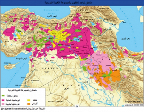 جغرافية اللهجات الكوردية
