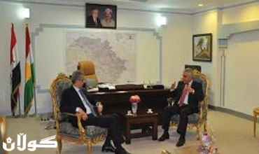 وزير الإعمار والإسكان يلتقي بالقنصل الأردني لدى أربيل