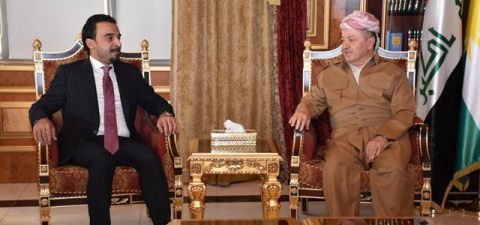 الرئيس البارزاني يستقبل رئيس مجلس النواب العراقي