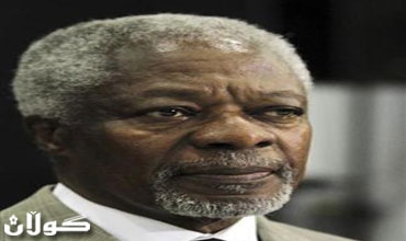 كوفي عنان يقول انه يتوقع ان يزور سوريا في وقت قريب