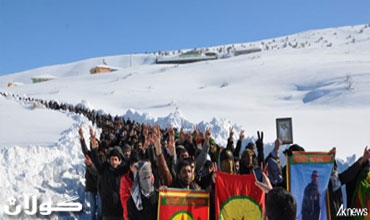 عشرات الالاف من الكرد يتظاهرون في ستراسبورغ بذكرى اعتقال اوجلان