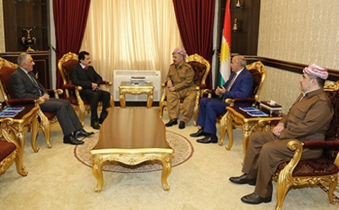  البارزاني يستقبل كوسرت رسول ويؤكدان على تعزيز 