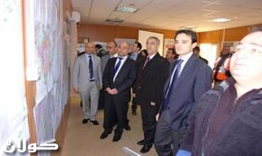 وزير النقل والمواصلات والقنصل الإيطالي يتفقدان مخطط مشروع شبكة الترام في أربيل