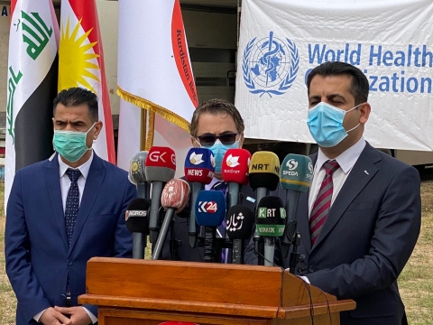 الصحة العالمية تزود اقليم كوردستان بمعدات طبية قيمتها نصف مليون دولار