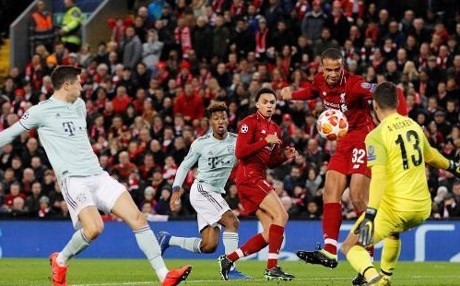 التعادل يخيم على مواجهة ليفربول وبايرن ميونيخ في أبطال أوروبا