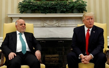 ترمب يصف وفد عراقي برئاسة العبادي زاره في البيت الأبيض بـ 