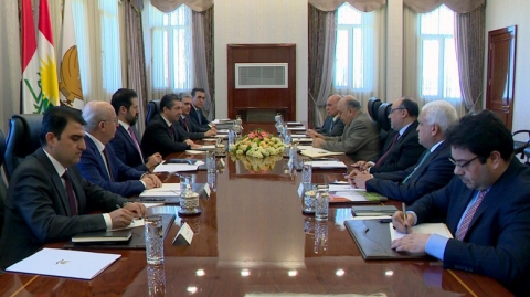 حكومة إقليم كوردستان تجتمع مع وفد الحكومة الاتحادية في أربيل