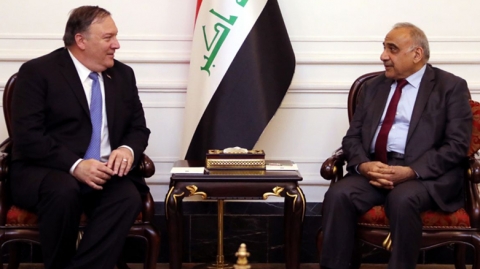 بومبيو لعبد المهدي: متأكدون أن هجوم أرامكو لم ينفذ من اراضي العراق