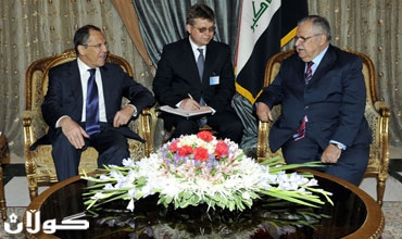 الرئيس طالباني: العراق يعمل على استعادة بناء دولته ومؤسساتها المختلفة