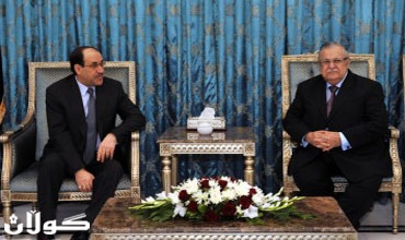 الرئيس طالباني والمالكي يبحثان مجمل الأوضاع السياسية في البلاد