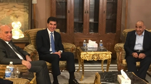 نيجيرفان البارزاني يجتمع مع عادل عبدالمهدي في بغداد