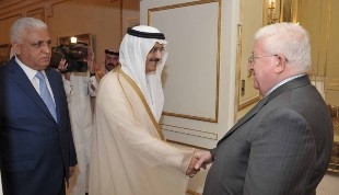معصوم يبحث مع رئيس الاستخبارات السعودي تبادل المعلومات الأمنية بشأن داعش
