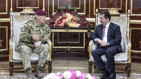 مسرور بارزاني يبحث تكثيف محاربة الارهاب مع وفد بريطاني