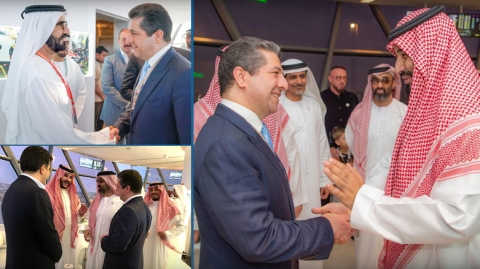 رئيس حكومة إقليم كوردستان يلتقي ولي العهد السعودي وعدداً من زعماء الإمارات